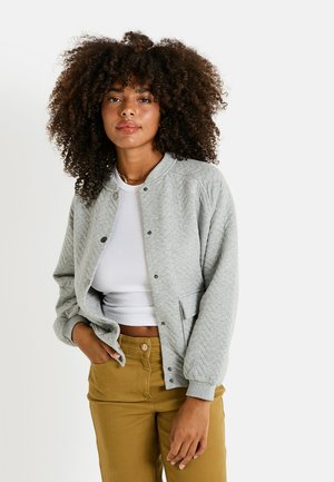 MATELASSÉE - Chaqueta de punto - gris chiné