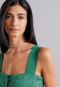 Hervé Léger CONTOUR BUST WIDE STRAP FRINGE GOWN - Μάξι φόρεμα - cypress