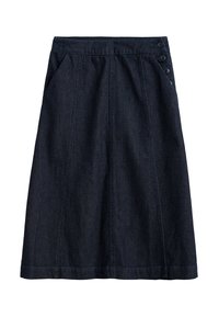Jupe bleue longue évasée en coton bio KERALA - Boutique ASKA