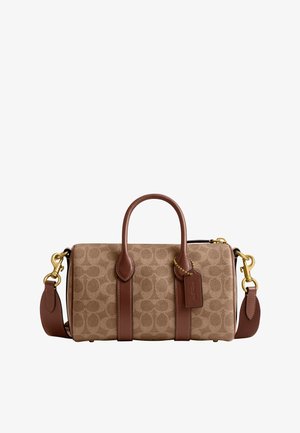 COACH COMPASS IN SIGNATURE CANVAS - Viikonloppukassi - tan multi