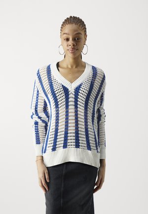 LIZZA VNECK - Strickpullover - deep blue