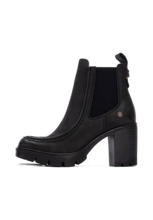 Stivaletti con plateau - black