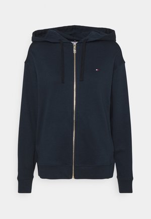 OVERSIZED ZIP THROUGH HOODIE - veste en sweat zippée - desert sky