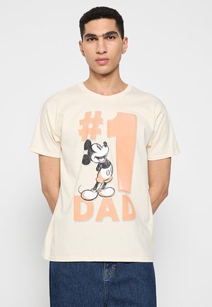 MICKEY MOUSE NUMBER 1 DAD - Print T-shirt - natural