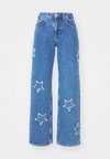 NMLONEL WIDE STAR - Wide leg - medium blue denim