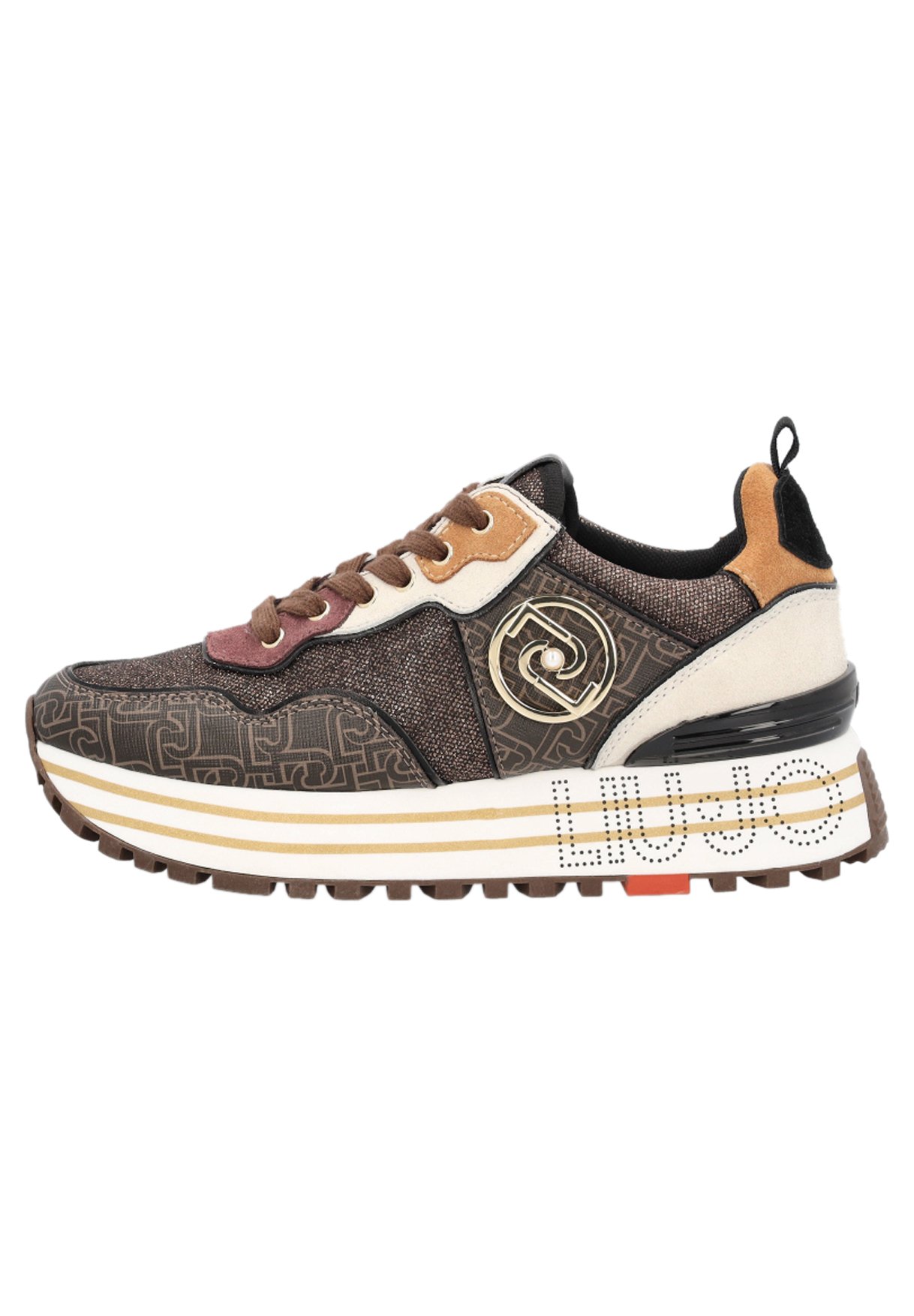 LIU JO MILANO Sneakers met leer, model 'Maxi Wonder' - Schoenen.nl