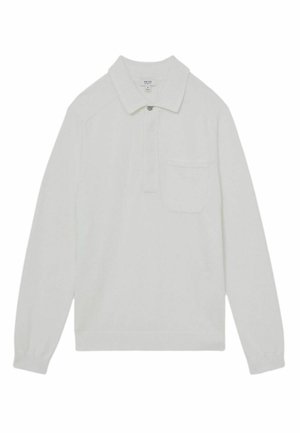 Reiss REGULAR FIT - CLINTON CONCEALED PLACKET - Hosszú ujjú felső - white