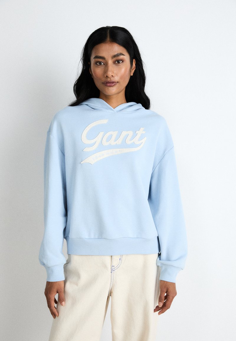 GANT SCRIPT GRAPHIC HOODIE - Sportska majica - toy blue
