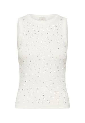 Kaffe CARNA RHINESTONE - Débardeur - chalk