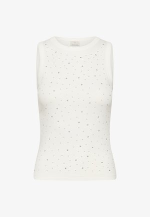 Kaffe CARNA RHINESTONE - Débardeur - chalk