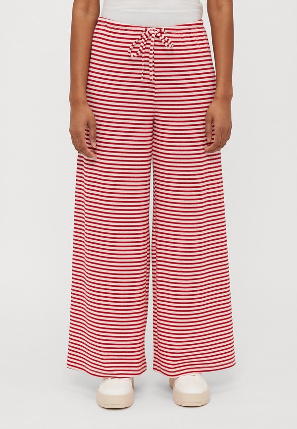 STRIPED SOFT TROUSERS - Trousers