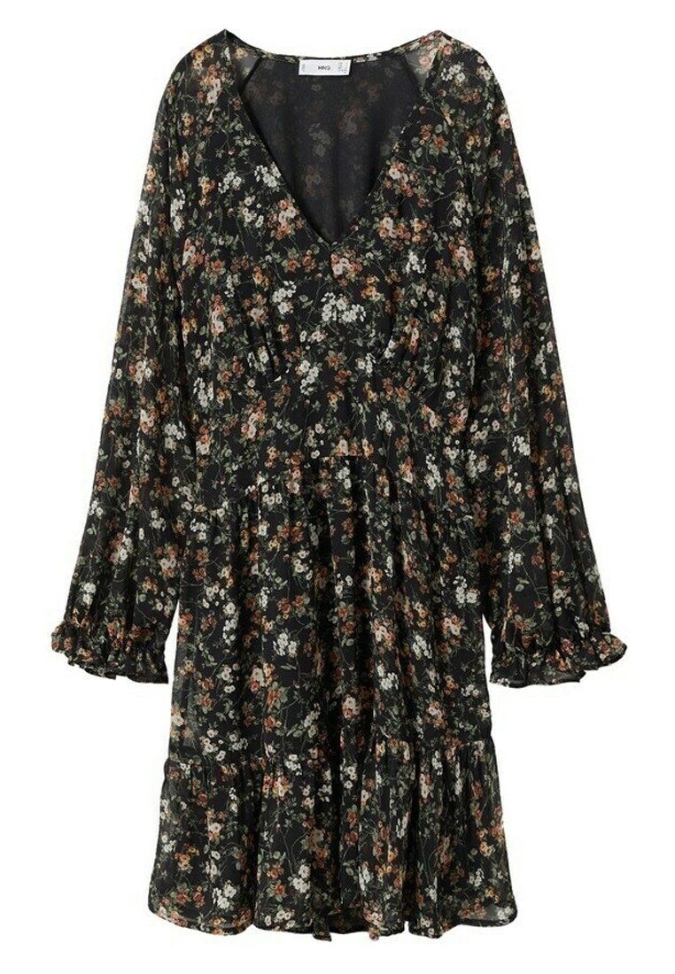Robe Fleurie Marine Zara Taille L - Neuve Avec étiquettes - Coton Sans Manches