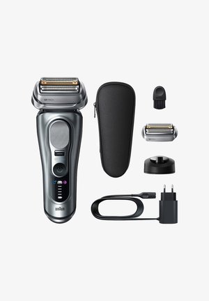 Braun, BRAUN ELEKTRISCHER RASIERER SERIES 9 PRO+ 9617PSI MIT EXTRASCHERKOPF - Shaver - silver-coloured