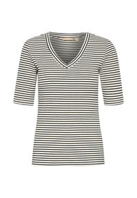 T-shirt med print - spring gardenia black stripe