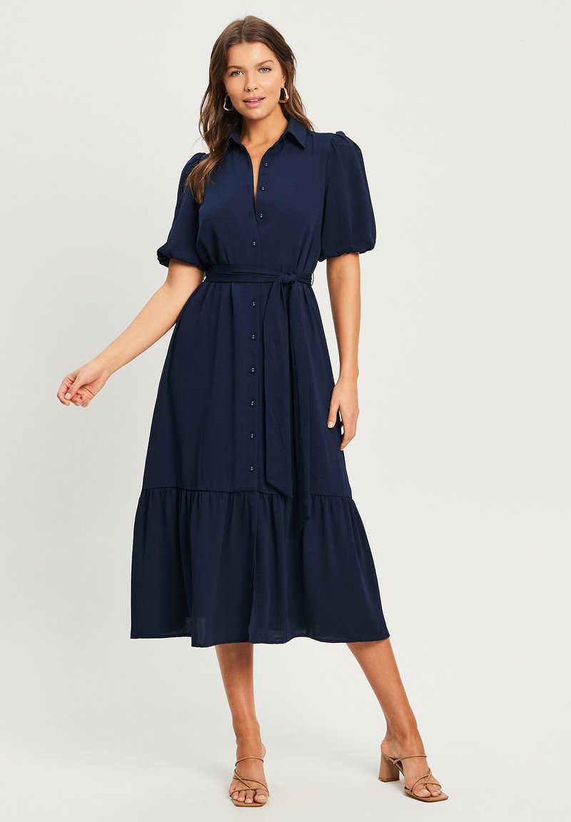 TUSSAH MAYBLE Shirt dress navy blue/blue Zalando.de