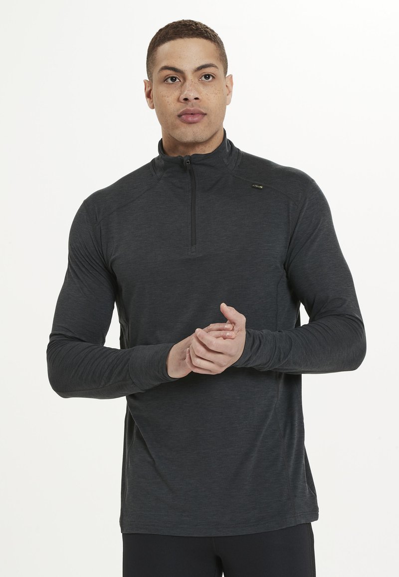 ELITE LAB - MIDLAYER CORE X1 ELITE - Long sleeved top - black melange, Enlarge