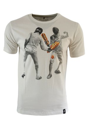 FOOD FIGHT - Print T-shirt - vintage white