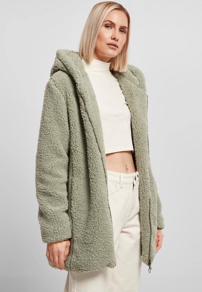 Urban Classics LADIES SHERPA JACKET - Vinterkappa /-rock - softsalvia