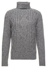 Striktrøje - mottled grey