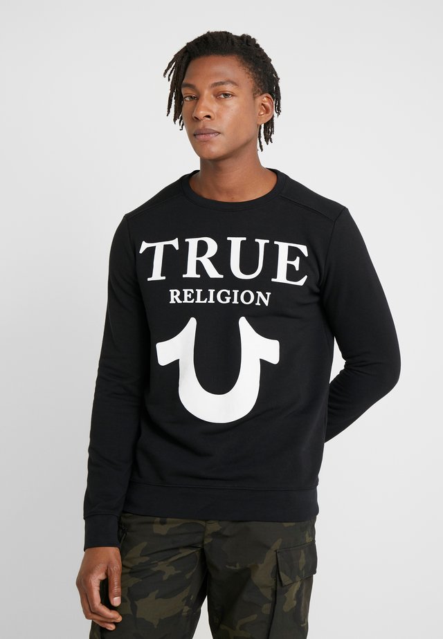 CREW LOGO PUFFY - Sweatshirt - black