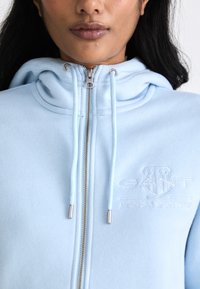 GANT TONAL SHIELD ZIP HOODIE - Mikina so zipsom - calming blue