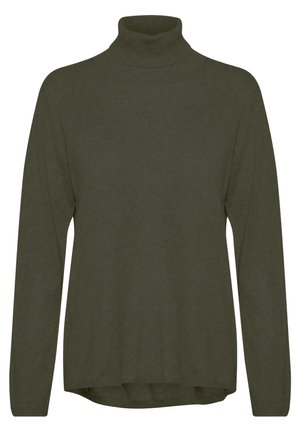 Jersey de punto - olive night melange