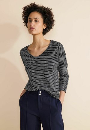 Street One V-AUSSCHNITT - Long sleeved top - blau