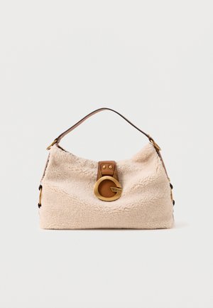Guess CAMDEN SHOULDER - Sac à main - natural/cognac