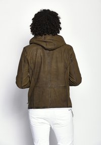 Maze Lederjacke - olive
