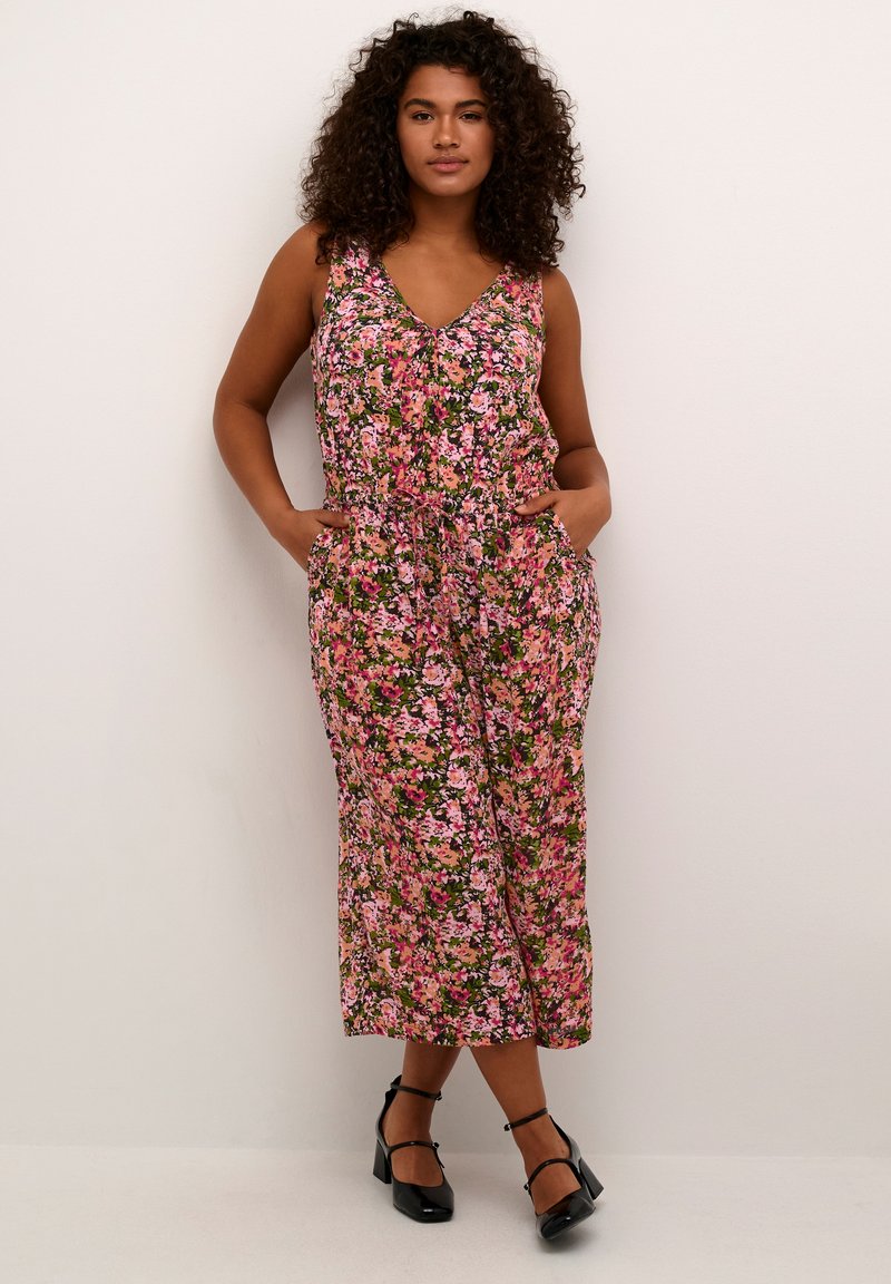 Kaffe Curve KCISMA AMI - Kombinezon - melon pink abstract flower