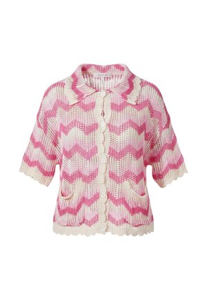 South Beach, CHEVRON SHORT SLEEVE - Blusa - pink