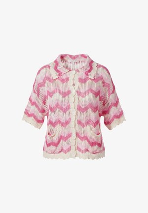 South Beach, CHEVRON SHORT SLEEVE - Blusa - pink