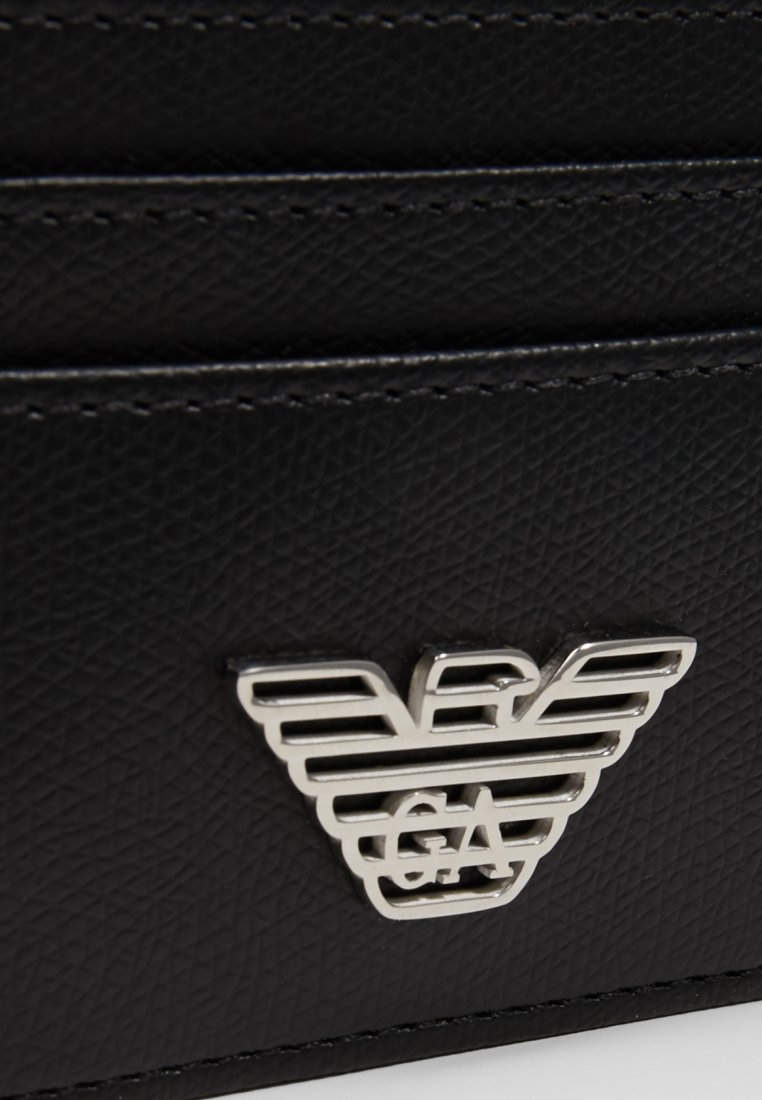 Emporio Armani PORTA CARTE CREDITO - Business card holder - black/black -  Zalando.ie