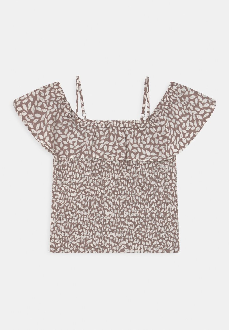 Kinder T-Shirts | Abercrombie & Fitch SMOCKED Bluse brown/braun - CM66555 Kinder T-Shirts | Abercrombie & Fitch SMOCKED Bluse brown/braun - CM66555