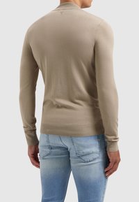 Pure Path HALF ZIP LS  - Strickpullover - taupe