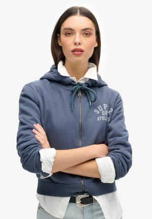 ATHLETIC ESSENTIAL CROP - Sudadera con cremallera - athletic blue