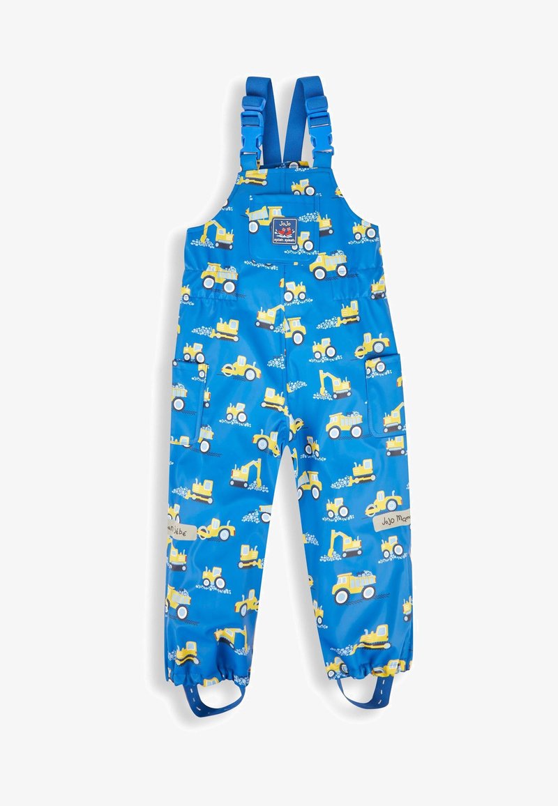 JoJo Maman Bébé DIGGER PRINT WATERPROOF - Salopette - blue