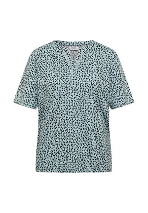 Cecil, T-SHIRT MIT SPLIT NECK UND PRINT - Camiseta estampada - crystal mint