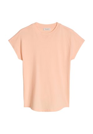 Light peach short-sleeve crew neck t-shirt with a relaxed fit and a Marc O'Polo label at the neckline.