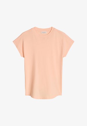 Light peach short-sleeve crew neck t-shirt with a relaxed fit and a Marc O'Polo label at the neckline.