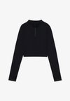 SEAMLESS LONGSLEEVE TOP - Bluză cu mânecă lungă - black