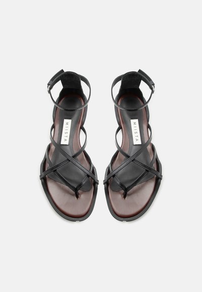 MIISTA ROJE - Σανδάλια τύπου T - black