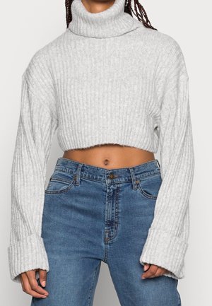Jersey de punto - mottled light grey