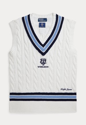 Polo Ralph Lauren WIMBLEDON CRICKET SWEATER VEST - Strickpullover - cream combo