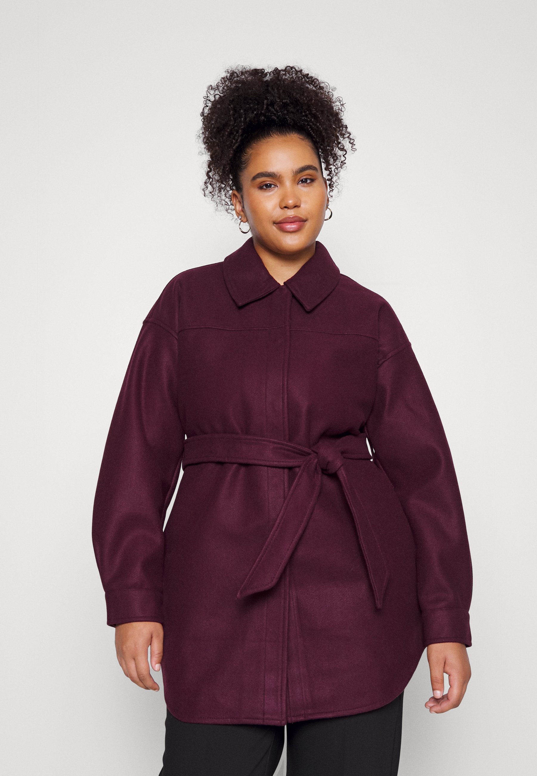 plus size burgundy jacket
