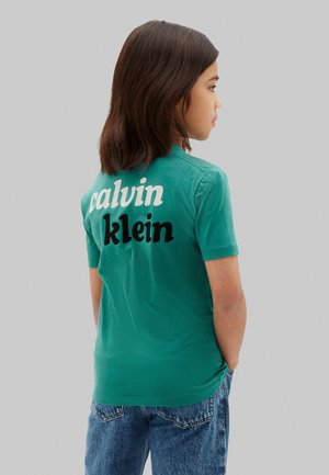 Calvin Klein Jeans, FRONT BACK PRINT TEE SS UNISEX - T-shirt print - north sea