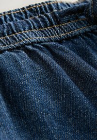 PULL-ON ELASTICATED - Lühikesed teksad - dark blue