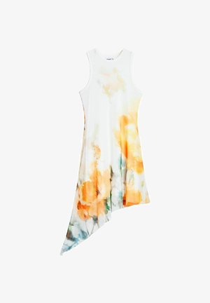 Desigual, ASYMMETRIC SLEEVELESS DRESS - Vestido informal - white