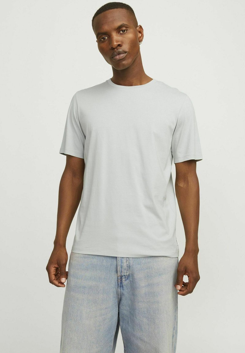 Jack & Jones JJE TEE O-NECK - Basic T-shirt - puritan gray