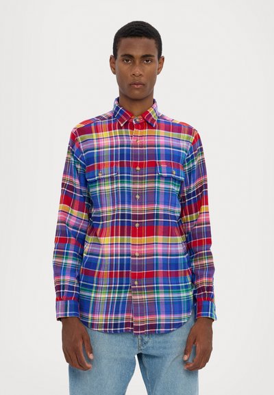 Polo Ralph Lauren LONG SLEEVE SPORT SHIRT - Chemise - red/royal multi